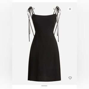 NWT J.Crew Kauai Tie-Strap Black Mini Dress Sz 4